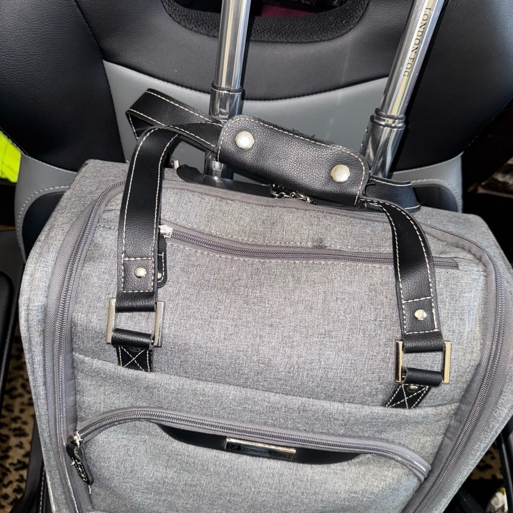 Yorkshire Gray Travel Backpack with Black Accents